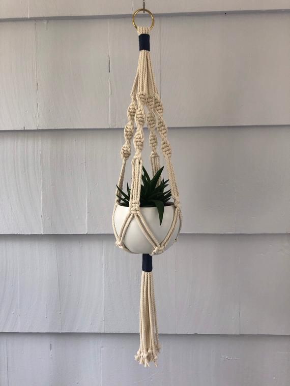Handmade beautiful macrame planters