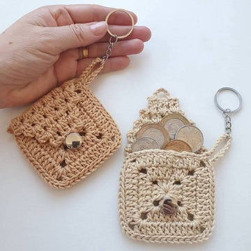 Crochet Keychain and Coin Bag